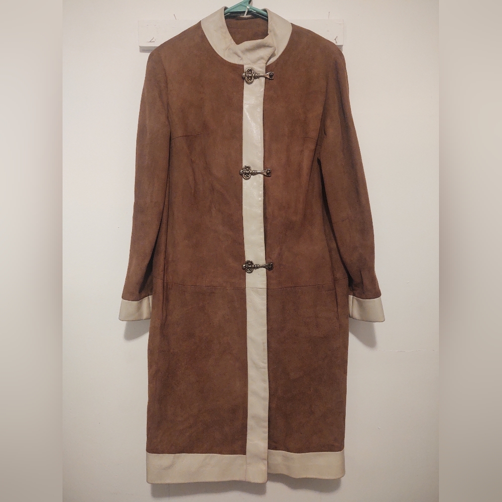 Vintage Leather and Suede Coat